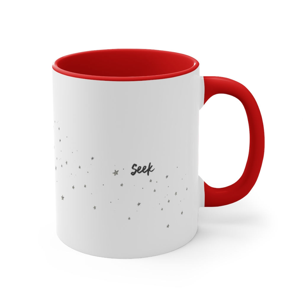 "Seek/Find" - coffee mug