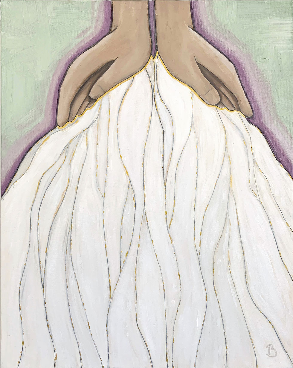 Source - Collage Oil Painting 16x20"