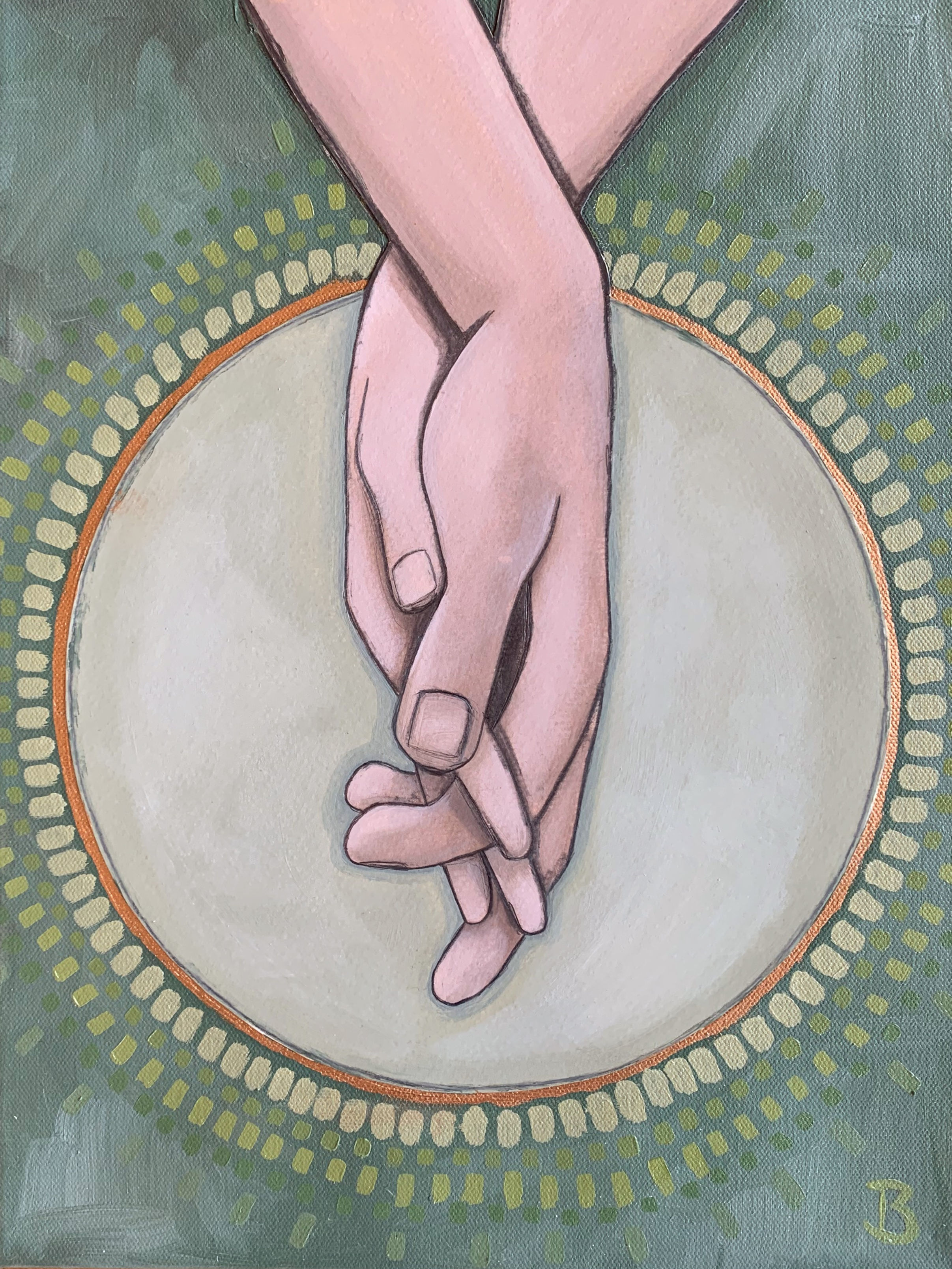 Home - Collage Oil Painting 12x16"