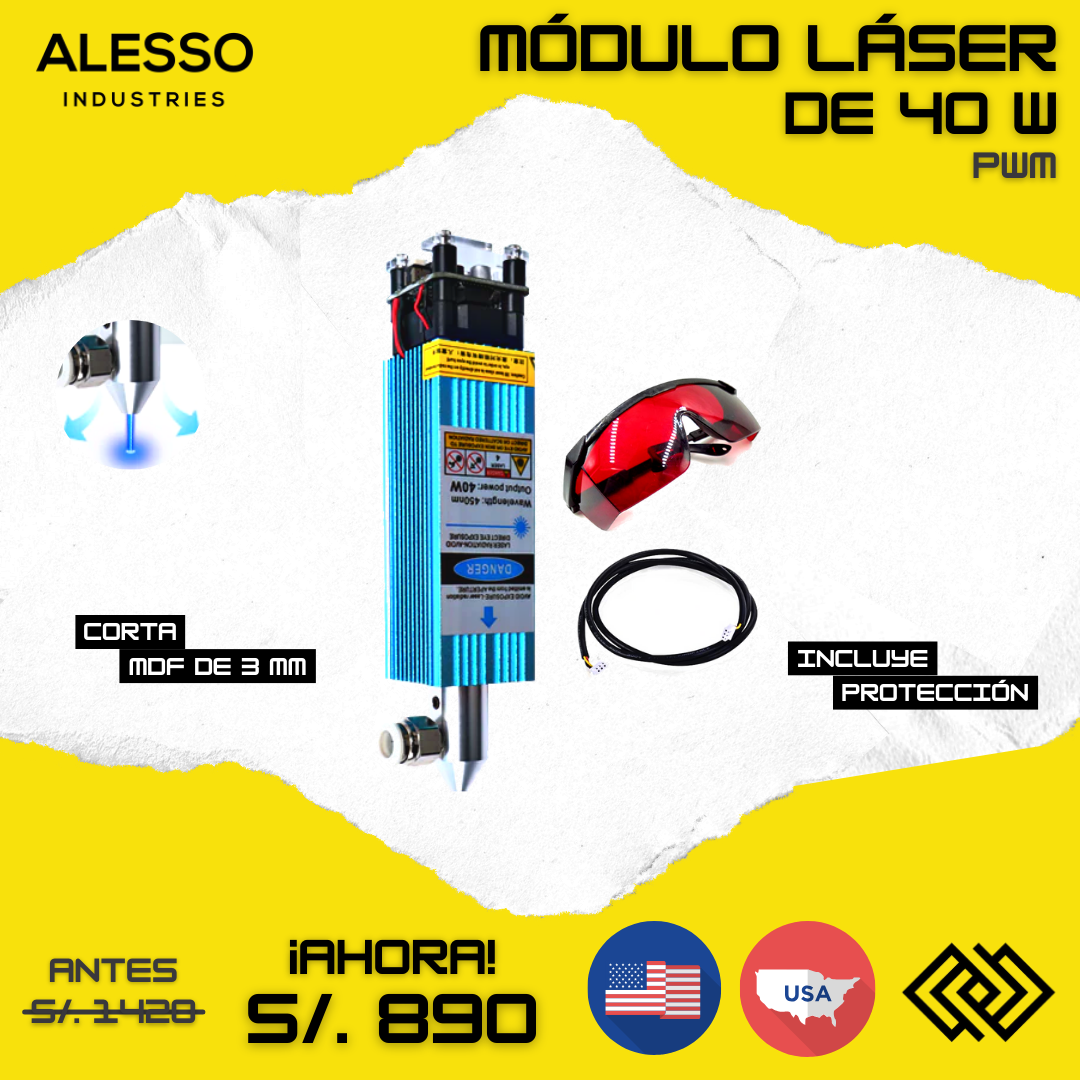 Módulo láser de 40 W - PWM
