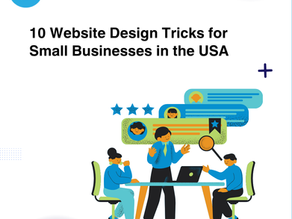 Modern workspace with a laptop and smartphone showing a clean small business website design