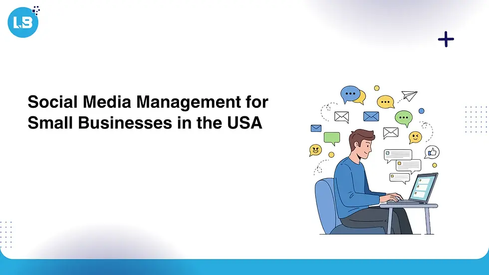 Small business owner managing social media accounts on laptop and phone