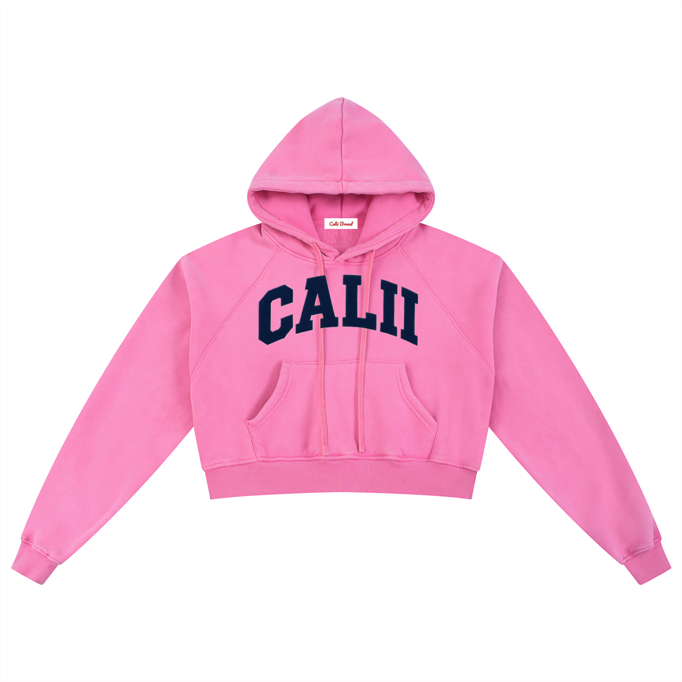 Calii brand women’s - Snow Washed Cropped Hoodie