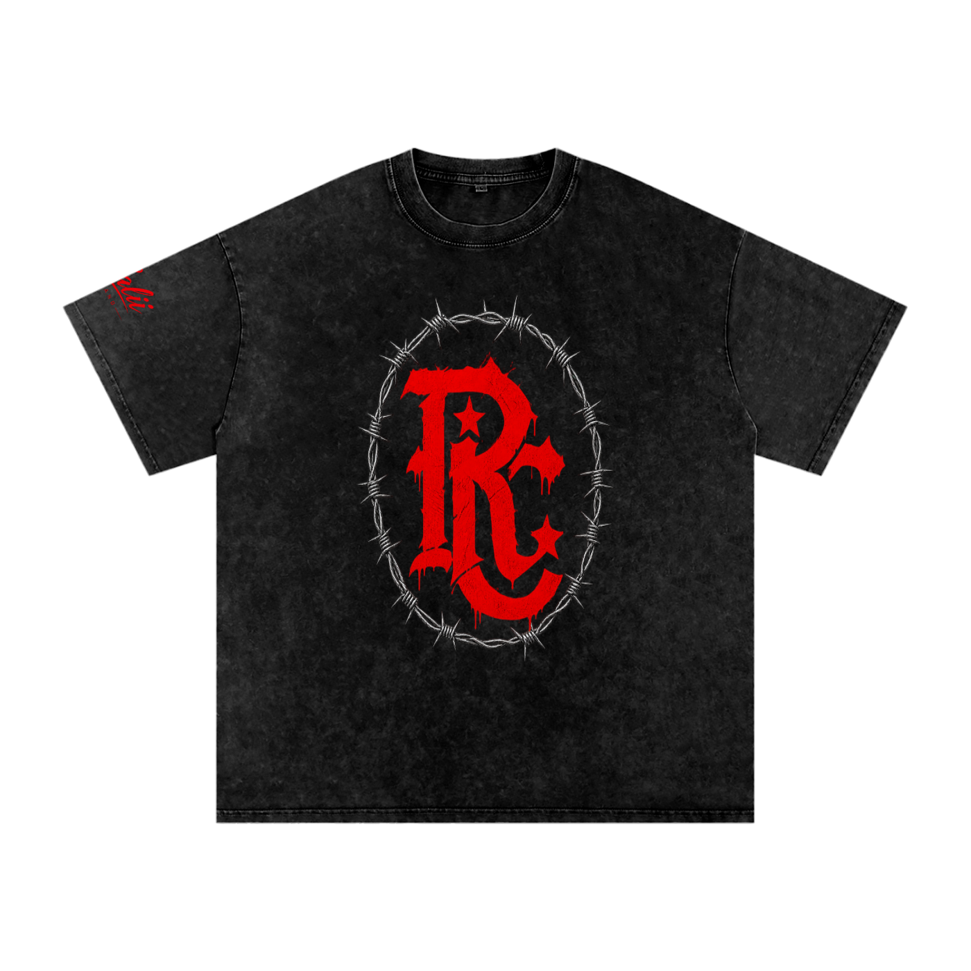 Retrocalii - Snow Washed Oversized Cotton T-Shirt