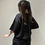 Thumbnail: Ethereal Graphic Buckle Pullover in Black