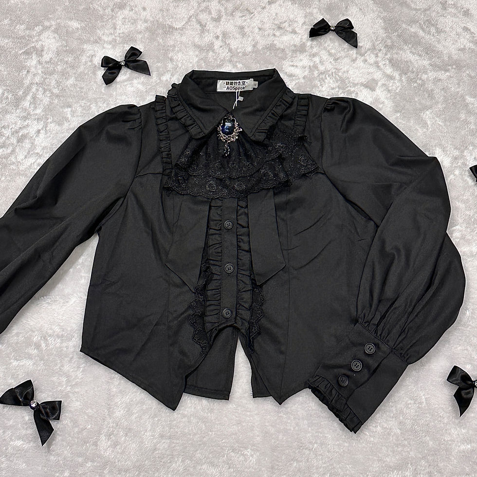 Thumbnail: Moonlight Princess Blouse in Black