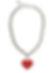 Necklace With A Red Heart Pendant
