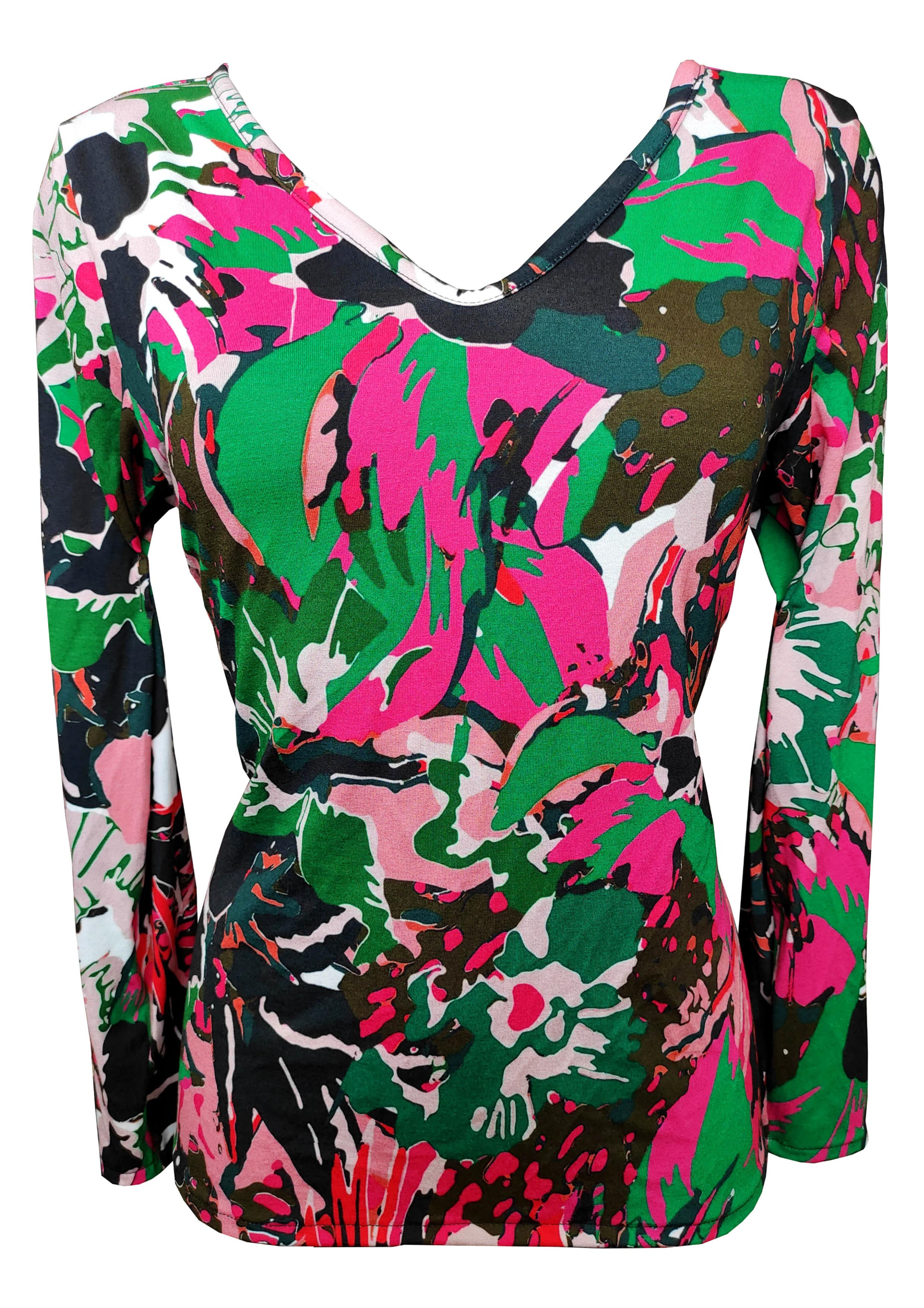 Colorful V-Neck Shirt