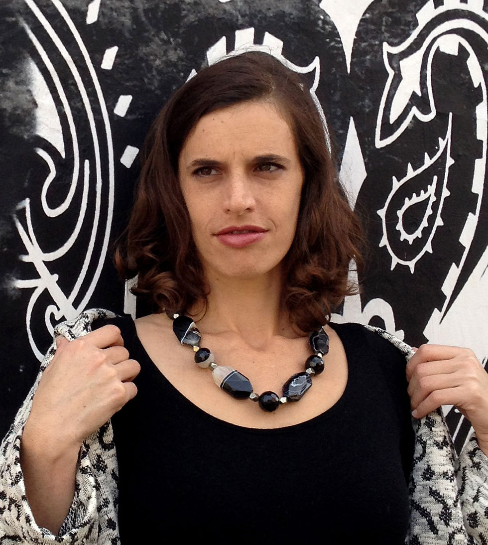 Thumbnail: Black & White Agate Necklace