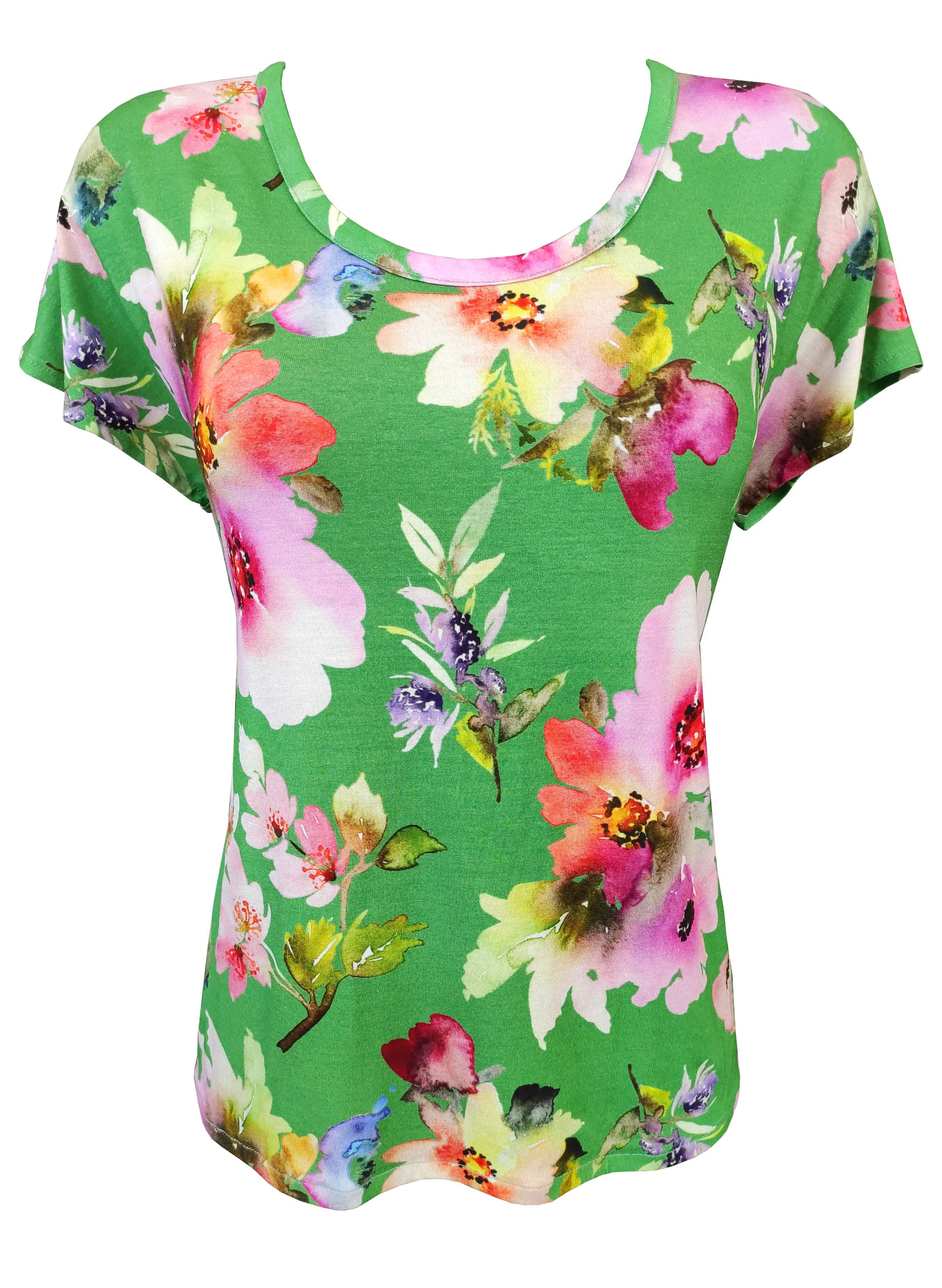 Green Floral T-Shirt