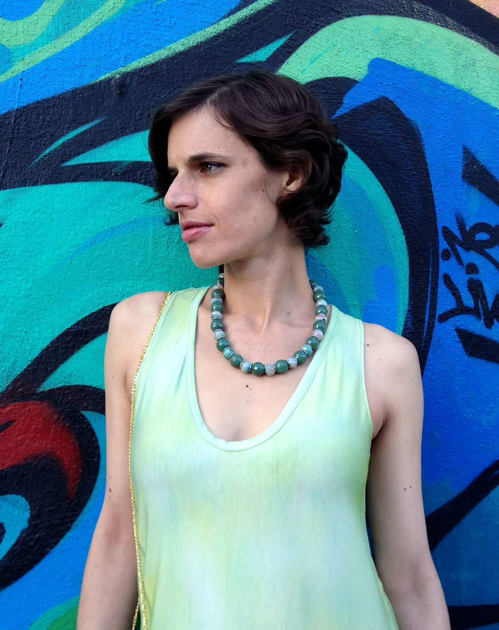 Thumbnail: Aventurine and Amazonite Stones Necklace