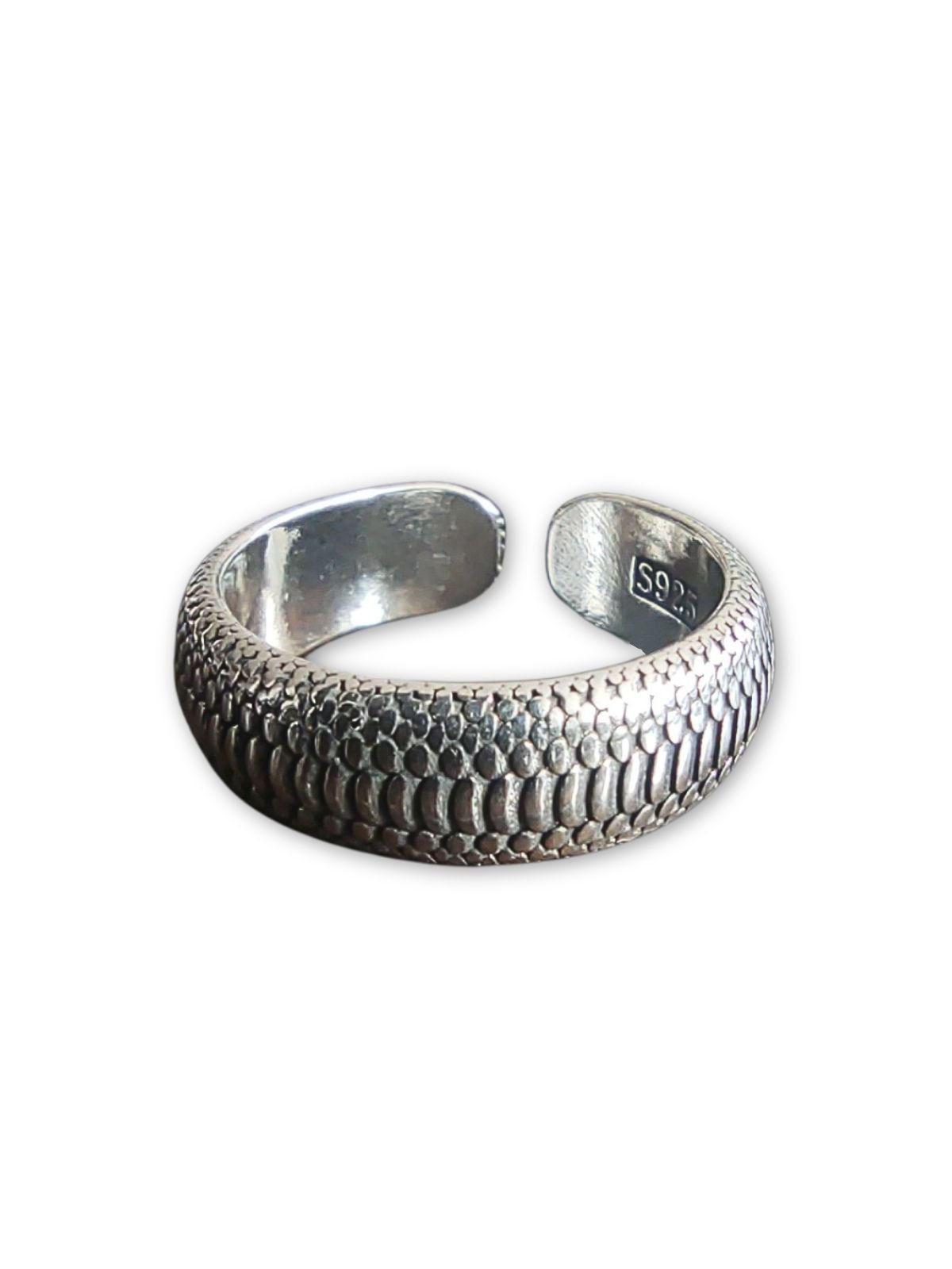 Men's Sterling Silver 925 Tire Weel Ring