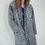 Thumbnail: Gray-White Patchwork Coat - Reversible
