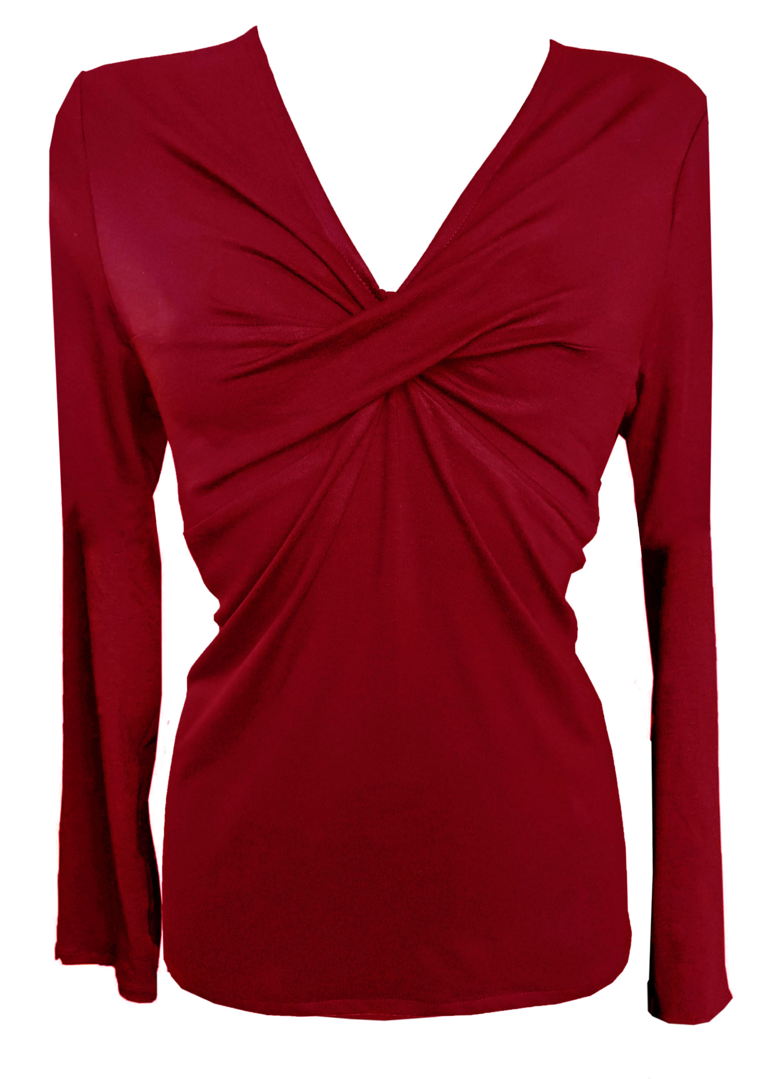 חולצת קיפול טוויסט אדומה