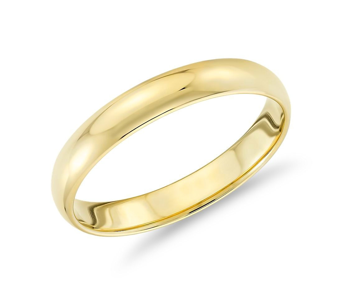 14K Gold classic Wedding Ring