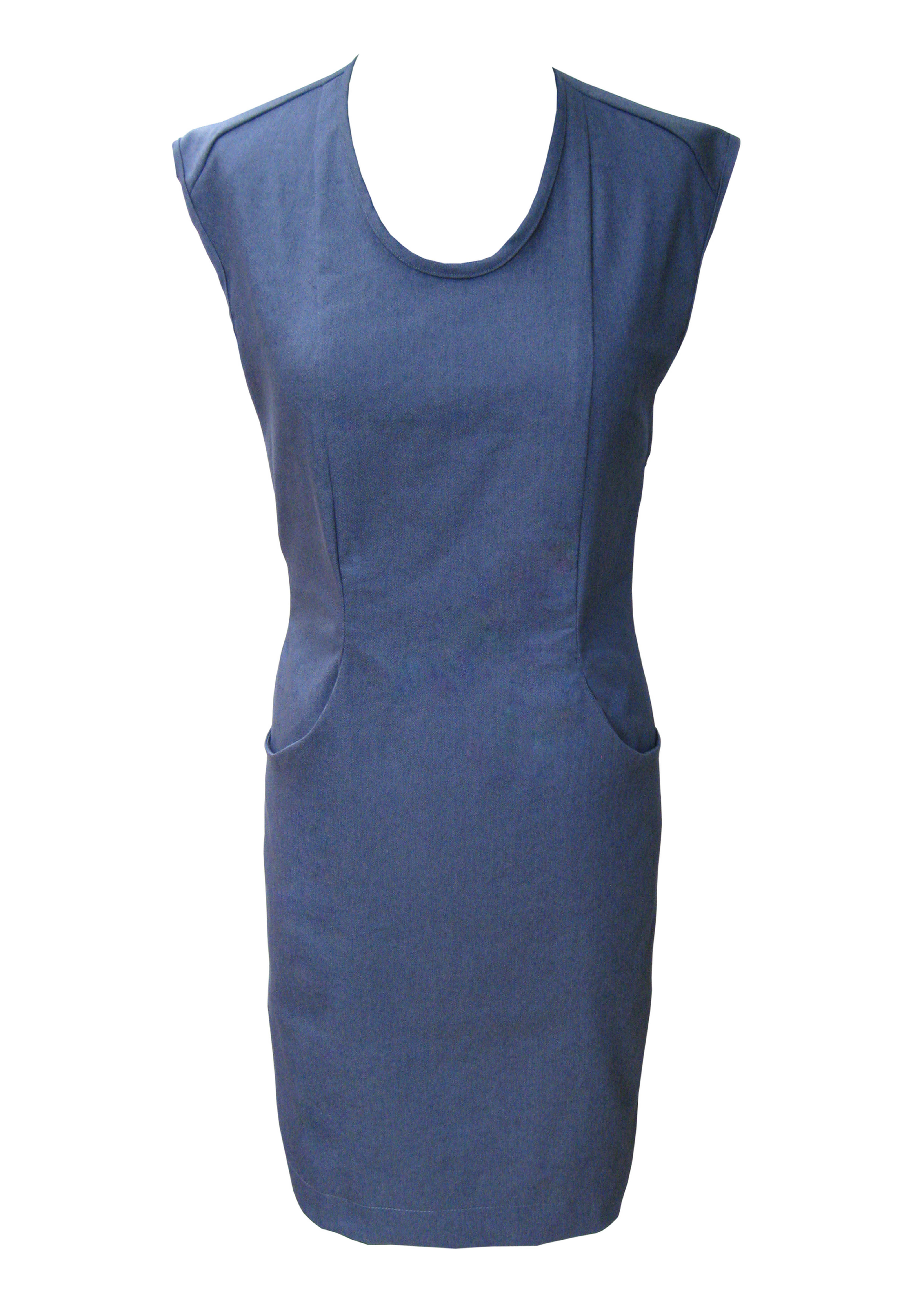 שמלת ג'ינס עם גב פתוח