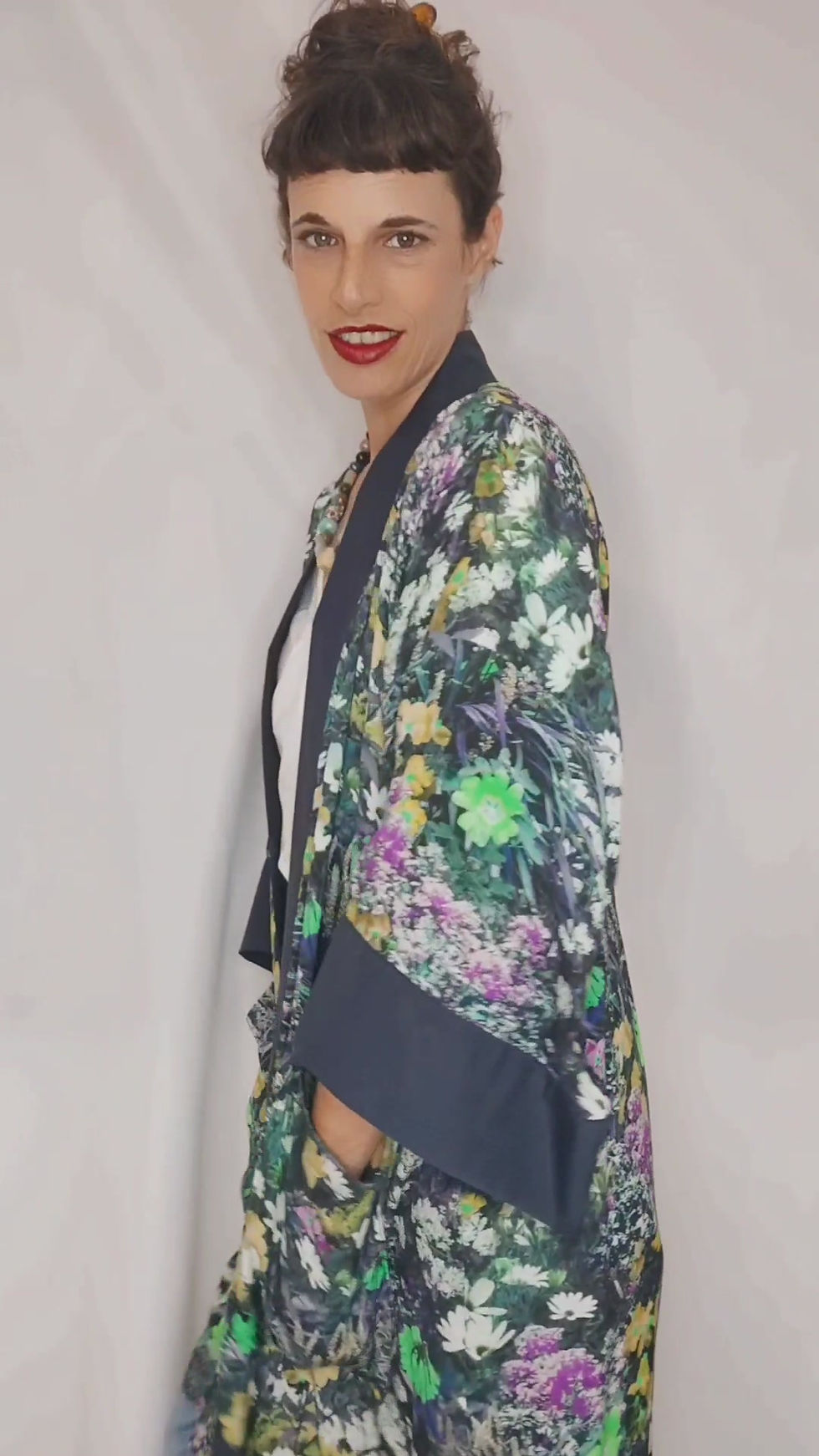 Thumbnail: Japanese Floral Kimono - Flower Field