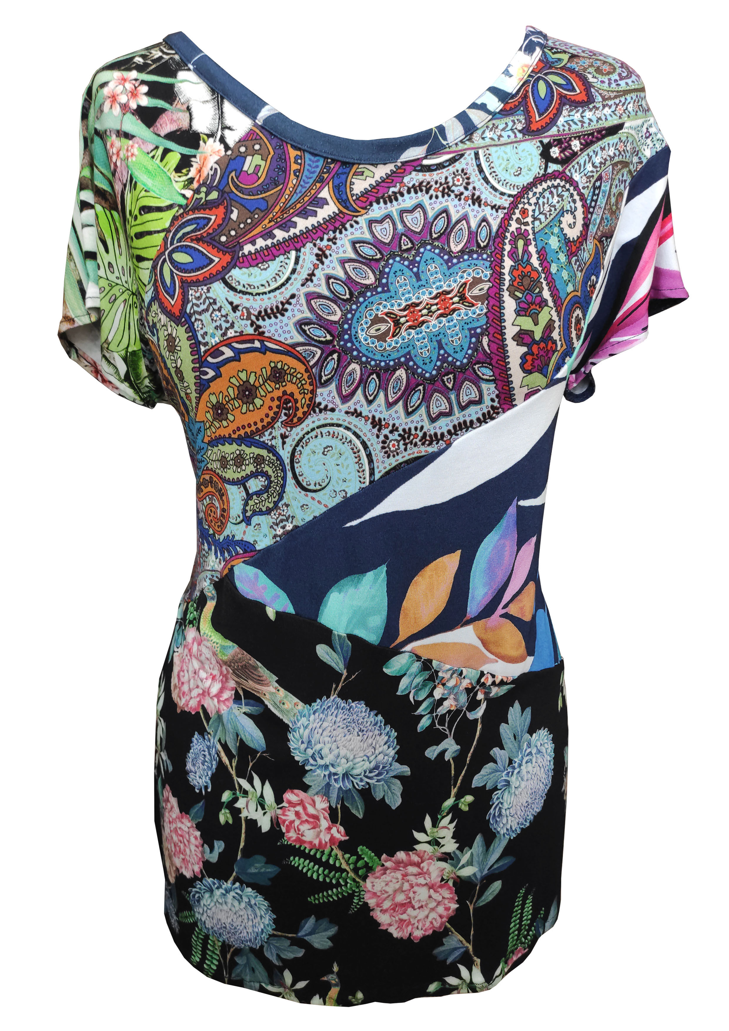 Patchwork T-Shirt Mix Prints