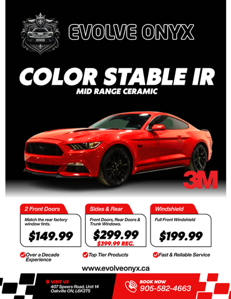 3M Color Stable IR Ceramic Window Tint Entry Level
