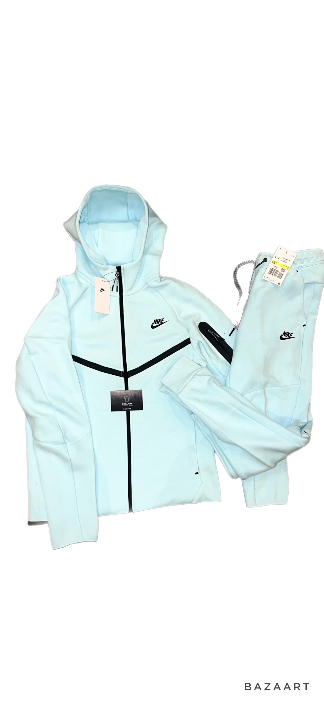 Nike Baby Glacier Blue tech fleece bundle set