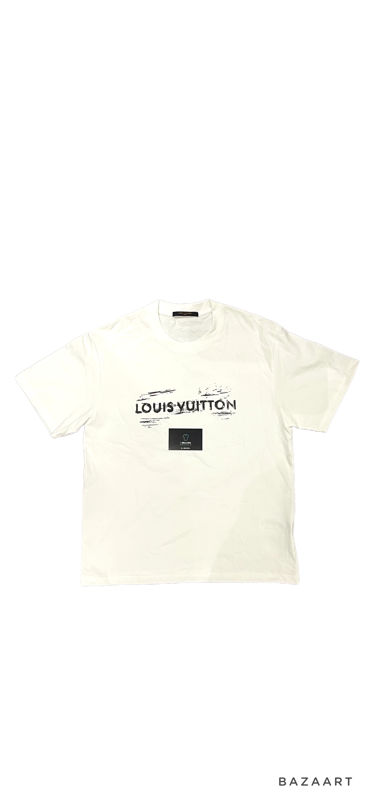 Louis Vuitton logo Embroidered White T-shirt