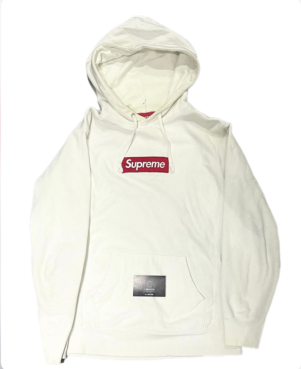 Supreme White Box logo Hoodie