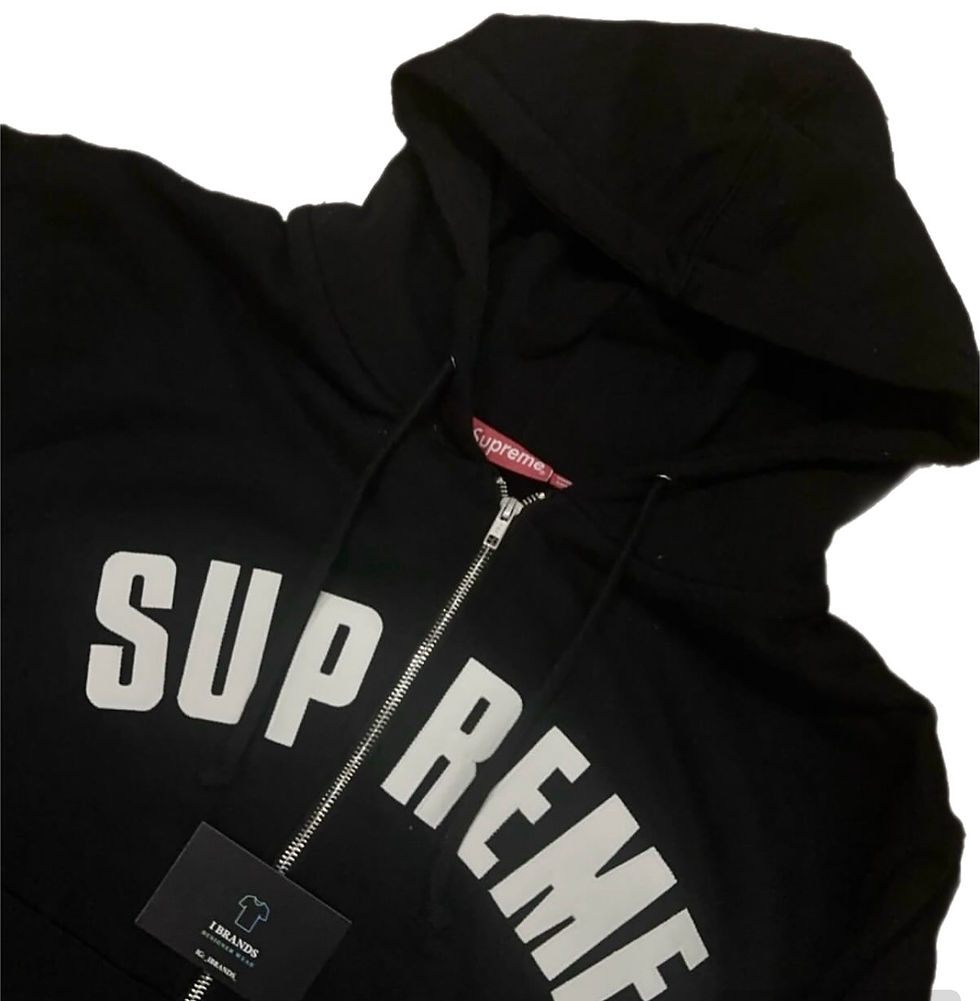 Thumbnail: Supreme Black Thermal Arc Zip Hoodie