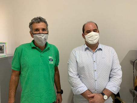 Renato Brandão recebe Professor Heber Pontes e trata sobre educação e esportes