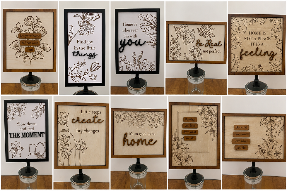 Thumbnail: Botanical Inspiration Wooden Wall Art Collection