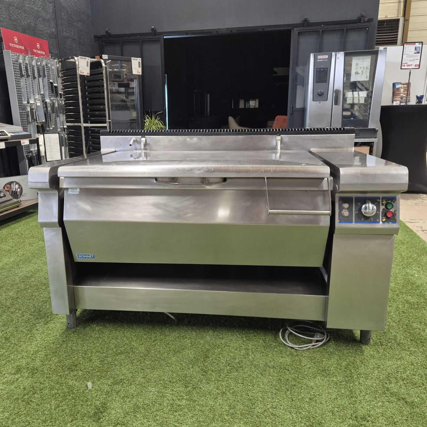 Sauteuse gaz 120 L, levage automatique BONNET