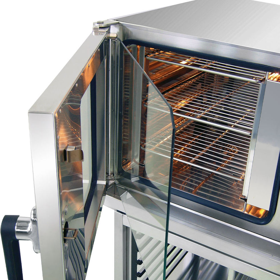Miniature : Four professionnel inox ouvert, CuisinePro.fr