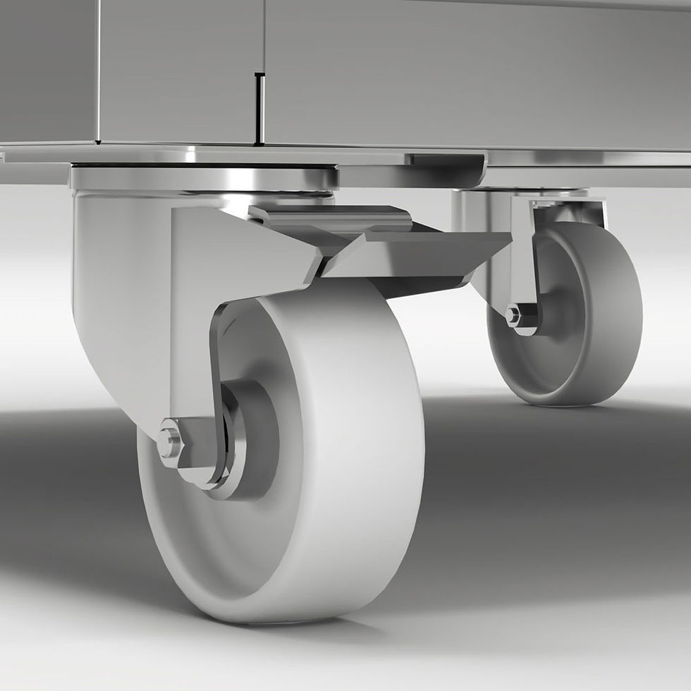 Miniature : Roulettes robustes pour équipement de cuisine