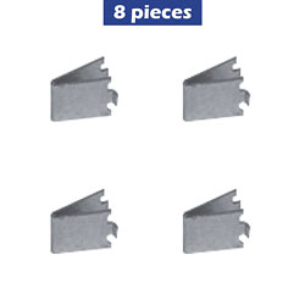 8 attaches métalliques pour étagères