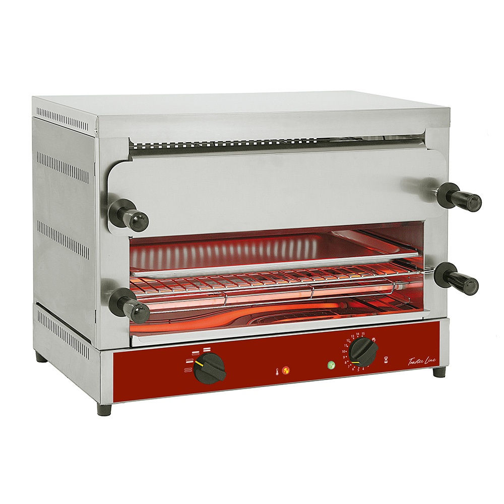 Toaster-salamandre GN 1/1 électrique, 2 étages (520x320), à "Quartz"