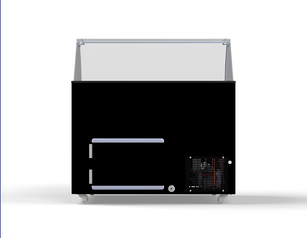 Miniature : Vitrine à crème glacée couloir NOIR 8x5 L