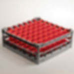 Panier lave-vaisselle rouge, 36 verres