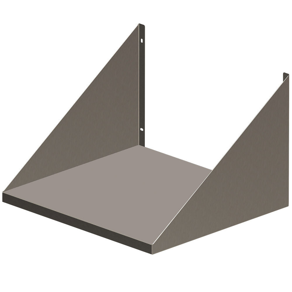 Support mural gris pour micro-ondes