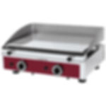 Plaque de cuisson lisse 555x400 mm, chromée, gaz