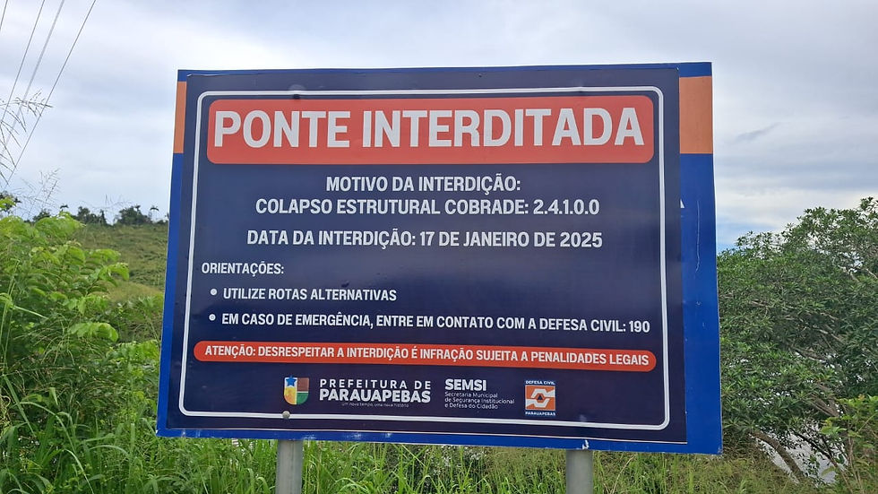 Placa de Interdição - Solitária e inútil