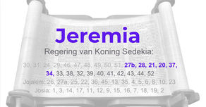 Jeremia Hoofstukke 27b, 28, 21, 20, 37 en 34
