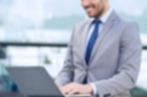 Businessman on Laptop