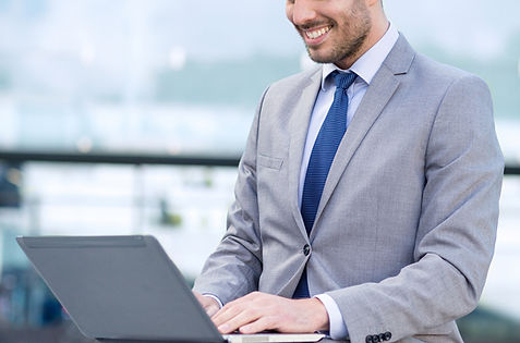 Businessman on Laptop