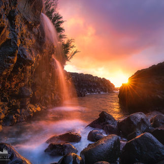 Sunset queens bath kauai waves ocean hawaii j johnson photography jeremy johnson  beach photography prints canvas prints jeremy johnson photography kauai magazine