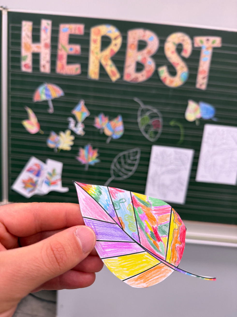 Herbstblätter Bastelidee
