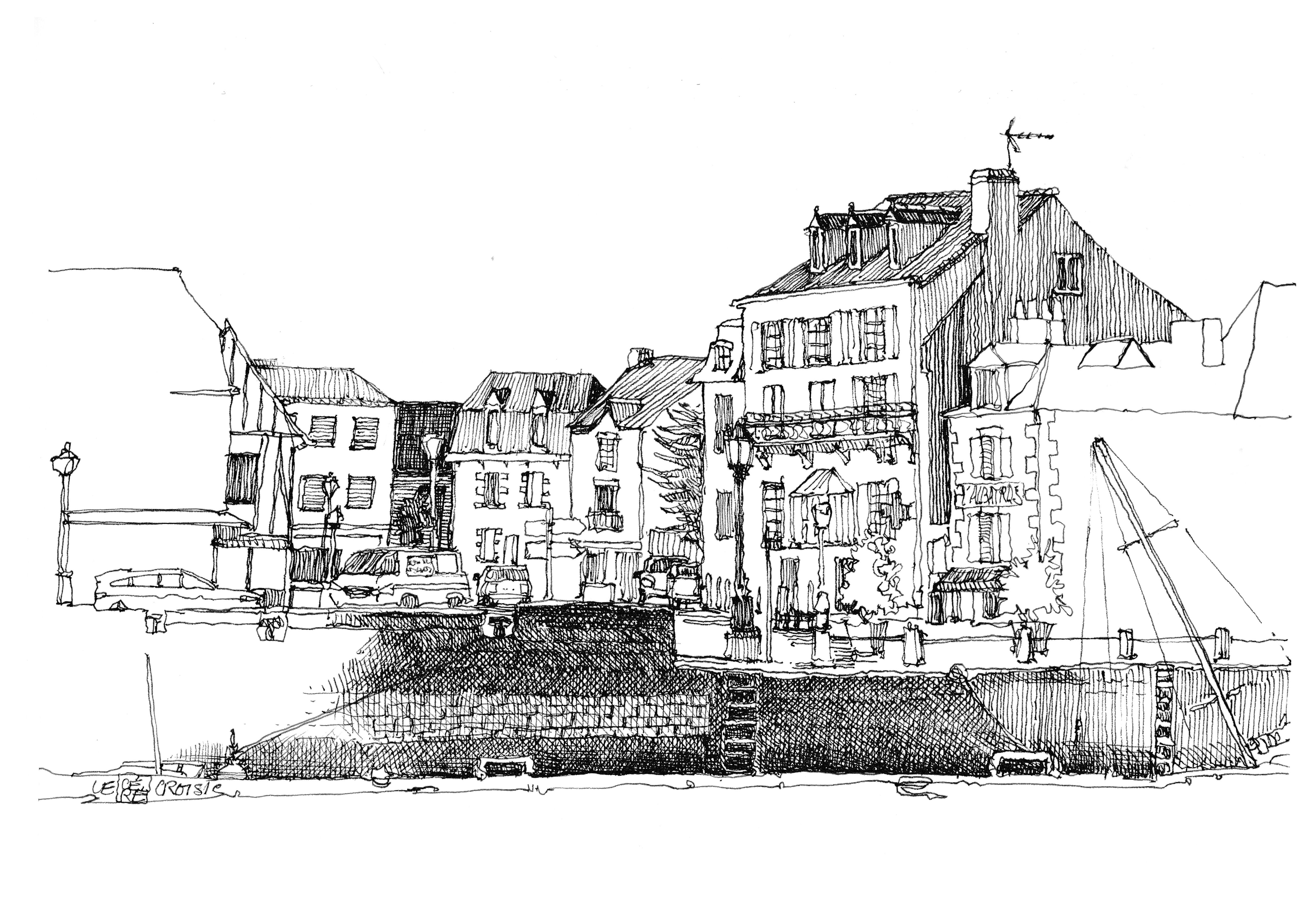 Maisons du port au Croisic