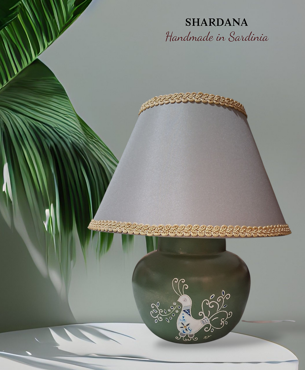 LAMPADA ABAJOUR CERAMICA SARDA