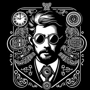 DALL·E 2024-04-23 16.27.59 - Create a logo that merges modern and vintage styles with a di