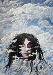 dreamy, surreal art, contemporary art, symbolism, portraiture