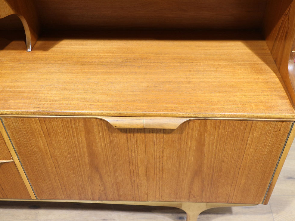 Thumbnail: Mid Century Modern Vintage Teak British Tall Credenza Buffet by S Form