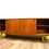 Thumbnail: Mid-Century Teak Low Sideboard on Torpedo Legs by Nathan